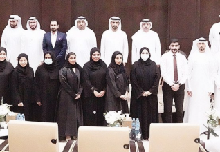 Abdulaziz Bin Humaid Al Nuaimi honors the winners of the prizes of the Third Cycle of The Real Estate Classification Project